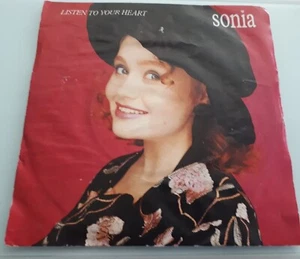 Listen To Your Heart - Sonia 7" Vinyl Single In VGC - Picture 1 of 4