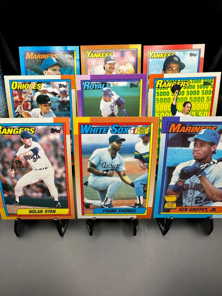 ¡Las mejores tarjetas de béisbol Topps 1990! - Griffey, Ryan y MÁS! - ¡Nuevo/como nuevo! Foto 1 de 1