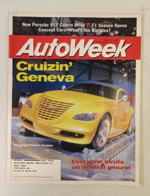 Auto Week Magazine March 16 1998 Vol 48 No 11 Cruizin' Geneva Chrysler - Image 1 of 4
