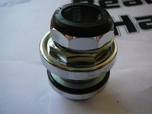 Threaded External Headset Steel Silver Bearings Bike Cycle ATB MTB Hybrid 1" - Picture 1 of 4