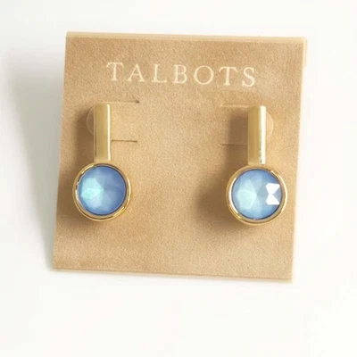 Talbots Sea Life Crystal Drop Earrings Chic Women Party Vacation Jewelry Gift - Image 1 of 4