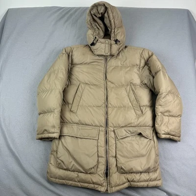 Lands' end womens Jacket Parka Small 6 8 Tan Reversible goose down heavy - Image 1 of 4