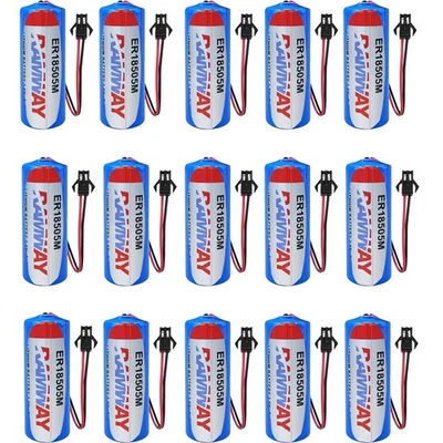 15PCS for Fanso ER18505M 3.6V A 3500mAh Non-rechargeable Battery with Black Plug - Image 1 of 3