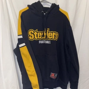 NFL Apparel Pittsburgh Steelers Football Embroidered Hoodie Men’s XL Sweatshirt - Picture 1 of 10
