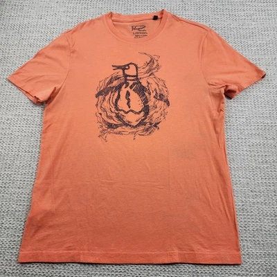 Camisa Original Pingüino Para Hombres Grande Naranja Gráfico Camiseta Cuello Redondo Manga Corta Foto 1 de 4