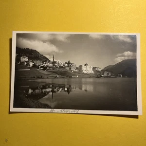 CARTOLINA PICCOLA BIANCO E NERO COLLEZIONE ST . MORITZ  - Foto 1 di 2