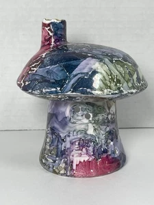 Helen Bull Ceramics Visions Bone China Mushroom Watercolor Bone China Tealight - Picture 1 of 8