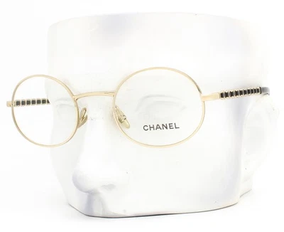 Gafas Chanel ch2202Q 395 Cuero Negro Dorado Pálido Brillante 48 mm con estuche Foto 1 de 4