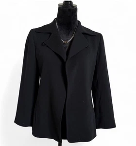 Lafayette 148 New York Petite 6 Black Blazer Jacket Women’s 100% Wool USA Made - Picture 1 of 6