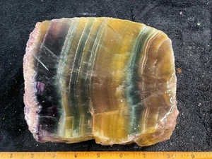 Z ~ Regenbogenfluorit aus Argentinien konfrontiert grob 8 Pfund - Bild 1 von 9
