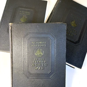 Pictorial History of the Second World War Volumes 1-3 Vtg Book Set Wm. H. Wise - Picture 1 of 13