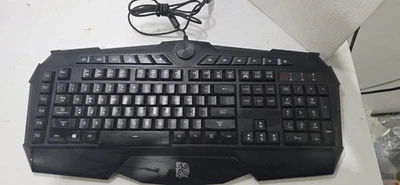 Thermaltake Tt Esports Challenger Prime Gaming Keyboard KB-CHM Working Red Light - Image 1 of 3