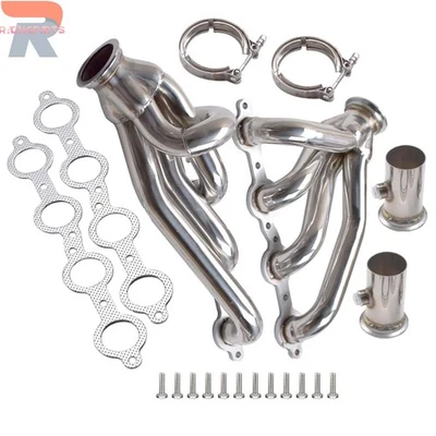 Cabeçalhos de escape LS Swap S10 ajuste LS1 LS2 LS3 LS6 Bel Air Camaro Nova 5.3 6.0 - Imagem 1 de 4