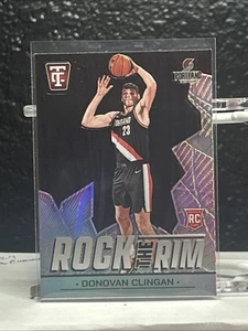 2024-25 Totally Certified Donovan Clingan RC Rock The Rim Mirror Trailblazers 🔥 - Picture 1 of 2