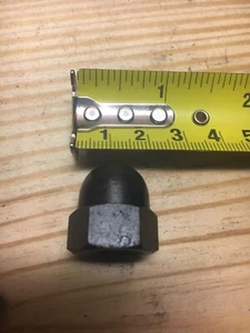 (10) 12 mm metrische Kappe Eichel Dom Sechskantmuttern Schwarzoxid - Bild 1 von 3