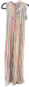 Forever 21 Red Sahara Jumpsuit Womens S Small Ivory Multi NWT - Picture 1 of 7