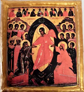 La Resurrección de Jesucristo Anástasis Icono Ortodoxo Oriental Bizantino - Imagen 1 de 5