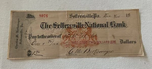 Vintage The Sellersville Bank Sellersville Pa Anfang 1914 - Bild 1 von 7