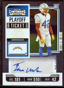 2023 Panini Contenders Playoff Ticket Autograph #191 Tiawan Mullen 065/149 - Picture 1 of 3