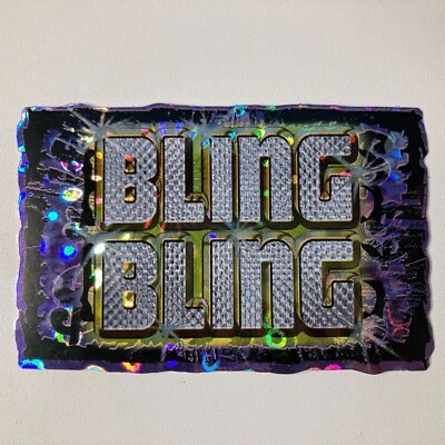 Bling Bling Street Slangs Vending Sticker Prismatic Decal Money Flashy Jewelry - Image 1 of 2