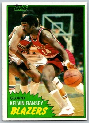 1981-82 Topps - #88W Kelvin Ransey (RC) - Image 1 of 2