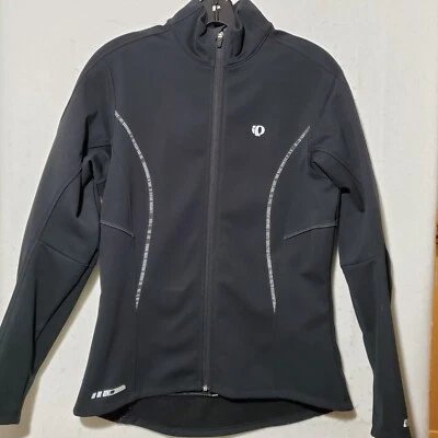 Pearl Izumi Jacket Womens Large Black Softshell Pro Series Full Zip IQ Fleece  - Image 1 of 4
