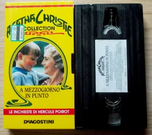 VHS film A MEZZOGIORNO IN PUNTO HERCULE POIROT Agatha Christie Collection - Picture 1 of 3