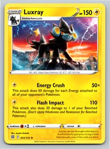 Luxray 051/172 Rare Brilliant Stars Pokemon Card - NM - Picture 1 of 2