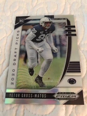 2020-21 Panini Prizm Draft Picks Football RC Yetur Gross-Matos Silver Panthers🔥 - Image 1 of 2