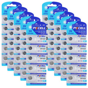 10-100 Cards lot CR1025 3V Lithium Batteries Button Cell BR1025 DL1025 for PDAs