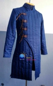 Cappotto Gambeson giacca maniche lunghe imbottita spessa medievale - Foto 1 di 6