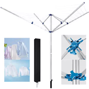 Wäschespinne Aluminium Rotary Airers Wäscheleine Wäscheständer Spinne Ständer - Bild 1 von 15