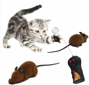 Remote Control Mouse Rat Mice Wireless Puppy Pets for Cat Electronic Toy Gifts - Picture 1 of 15