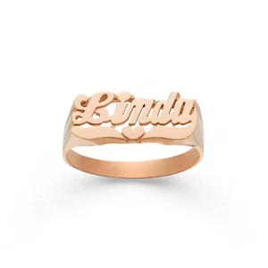 Lee103M (7.5 mm Medium size for Baby Name Ring) customized Fine Jewelry - Picture 1 of 7