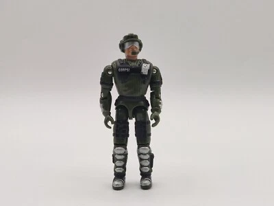 Lanard The Corps Justin Case Green Silver Loose Action Figure KO GI Joe 1998 - Image 1 of 3