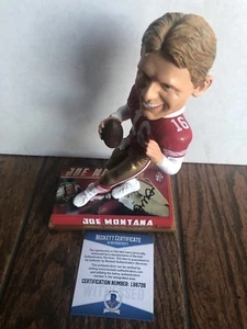 Joe Montana Signed San Francisco 49ers 'Legends Of The Field' Bobblehead BAS - Picture 1 of 7