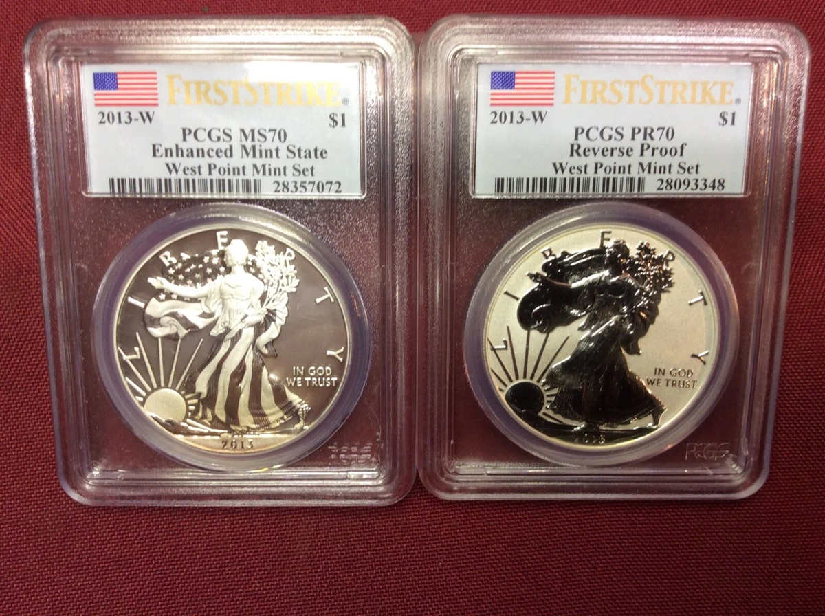 ★PCGS★最高鑑定★2013 w MS70 SP70 アメリカ イーグル 2013 American Eagle MS 70 Graded Silver Bullion Coins for sale | eBay
