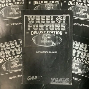 Wheel of Fortune Deluxe Edition SNES Nintendo solo manual de instrucciones - Imagen 1 de 13