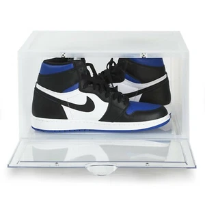 New Clear Side drop Magnetic Door Shoes Sneakers Display Crates Storage Box AJ - Picture 1 of 4