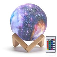 Moon Lamp Galaxy Lamp 16 Colors 3D LED Night Light, Remote & Touch Control, U...