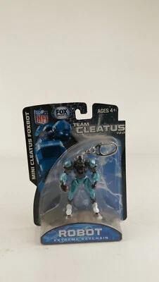 New Fox Cleatus Fox Robot Action Figure Key Chain Fob Carolina Panthers - Image 1 of 4