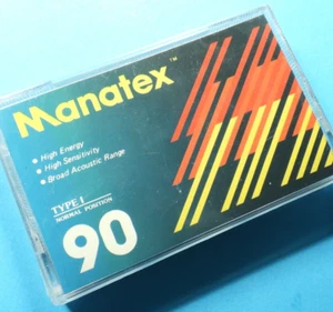 🔴 1x MANATEX - High Energy 90 * Type 1 * Tape Cassette Kassette *SEALED* 1981 - Bild 1 von 4