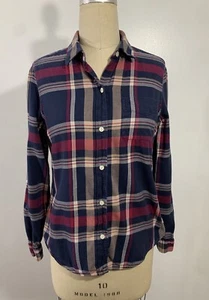 Lucky Brand Vintage Shirt Western Plaid Y2K Cotton Medium - Picture 1 of 7