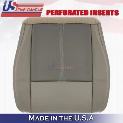 2005 to 2007 Fits Jeep Grand Cherokee Driver Bottom Leather Seat Cover Tan - image 1 of 4