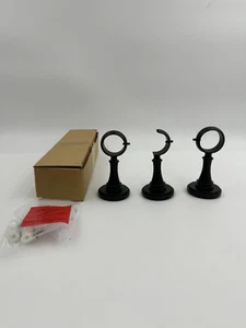 Williams Sonoma Curtain Somorset Bracket Assembly Hardware Kit Simple Black - Picture 1 of 9