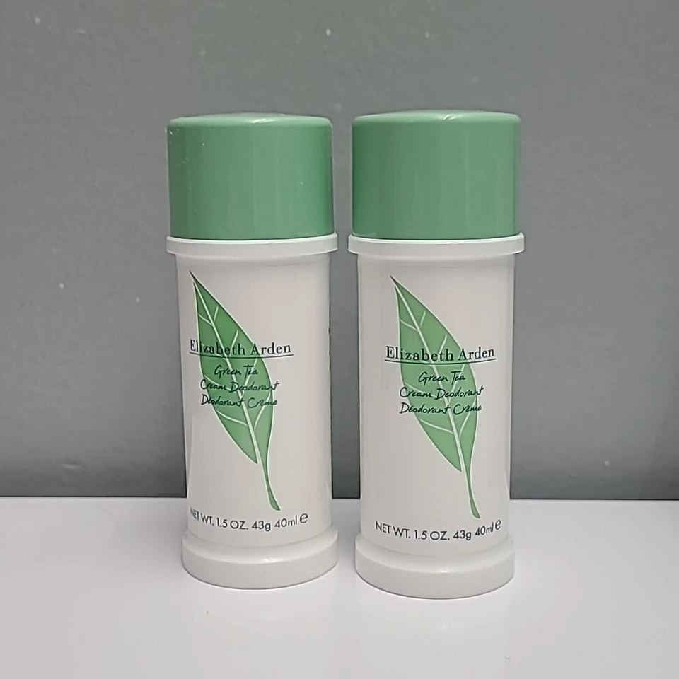 Pacote com 2 desodorantes creme chá verde Elizabeth Arden 1,5 oz cada  - Imagem 1 de 1