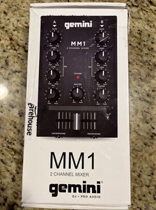 Gemini Pro Audio Equipment 2 Channel Podcast Live Studio Mini Sound Mixer DJ - Picture 1 of 5