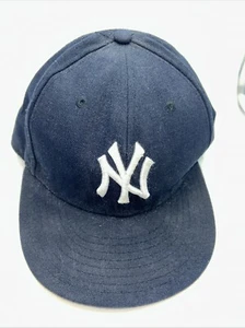 New Era 59Fifty w/ Stars NY Yankees Navy Fitted Baseball Cap Sz 7 3/4 - Picture 1 of 4