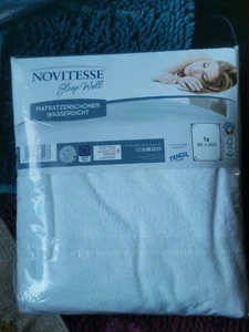 Novitesse Matratzenschoner, wasserdicht, weiß 90x200 cm, Frottee, neu, OVP - Bild 1 von 4