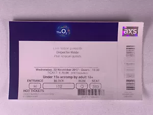 Depeche Mode Ticket Complete Unused Global Spirit Tour London 2017 #2 - Foto 1 di 12